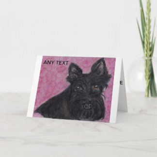 Scottie hond Gepersonaliseerde wenskaart verjaarda Kaart