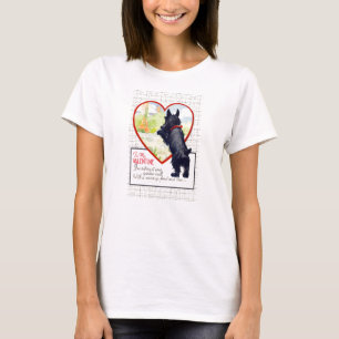Scottie hond Valentijn Schotse Terrier T-shirt