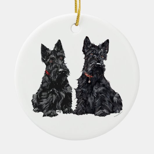 Scottie Honden Ornament (Voorkant)