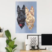 Scottie Honden Poster (Thuiskantoor)