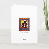 SCOTTIE KERSTMAN FEESTDAGEN KAART (Achterkant)