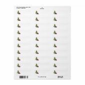 Scottie Kerstmis Nap Labels (Full Sheet)