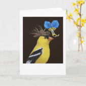 Scottie la carte de voeux goldfinch (Fleur jaune)