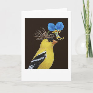 Scottie la carte de voeux goldfinch