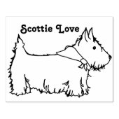 Scottie Liefde Schotse Terriër Hond Custom Rubberstempel (Afrduk)