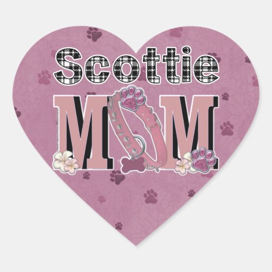 Scottie MOM Hart Sticker (Voorkant)