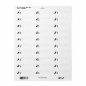 SCOTTIE Monogram H Adresetiketten Etiket (Full Sheet)