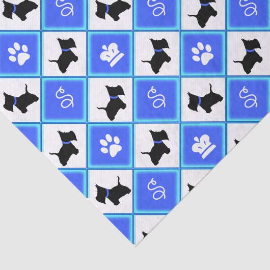 Scottie nr. 8 tissuepapier (Detail)