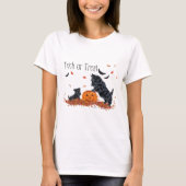 SCOTTIE Pap en Pup Halloween T-shirt (Voorkant)