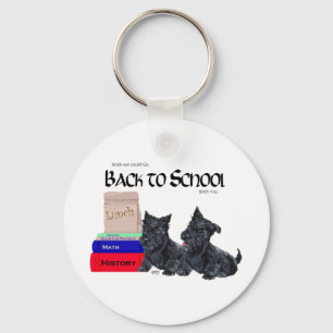 Scottie Pups Terug naar School Sleutelhanger