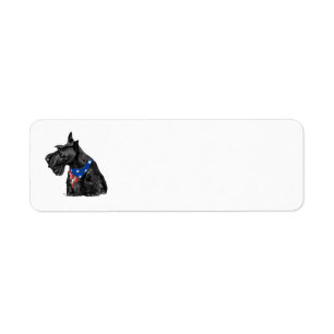 SCOTTIE Retouradreslabels Etiket