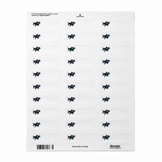 SCOTTIE Return Address Labels (Full Sheet)