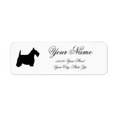 Scottie Terrier personaliseren Etiket (Voorkant)
