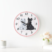 Scottie & Westie Clock Grote Klok (Huis)