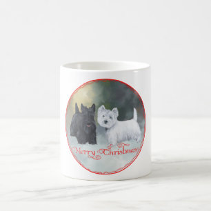 Scottie Westie Kerstmis Koffiemok
