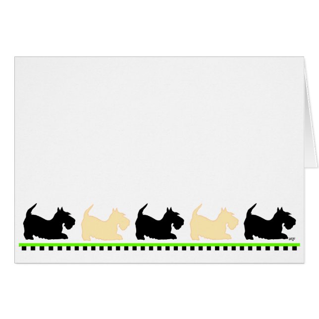 Scotties All in a Row (Voorkant Horizontaal)