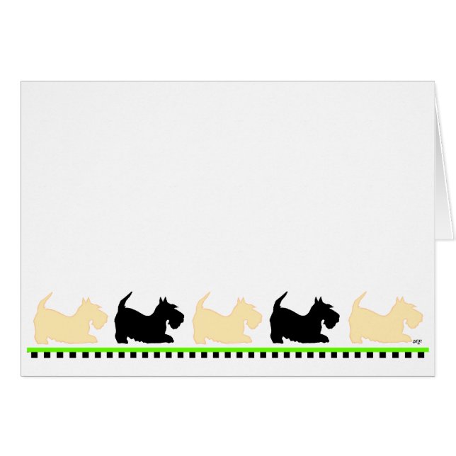 Scotties All in a Row (Voorkant Horizontaal)