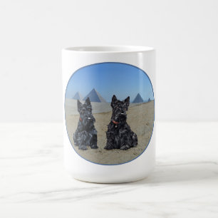 Scotties op sightseeing in Egypte Koffiemok