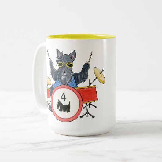 Scotties Rock Drummer Mug (Devant gauche)