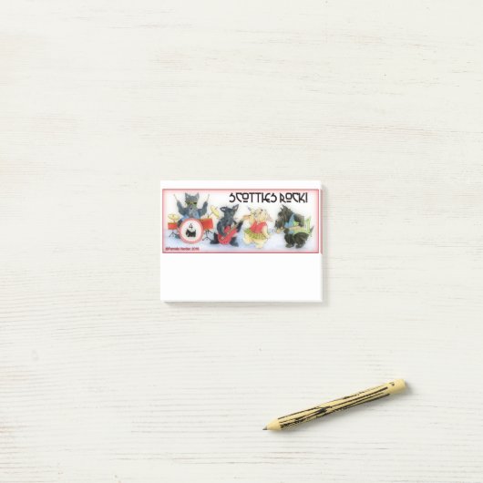 Scotties Rock Post It Notes (Op bureau)