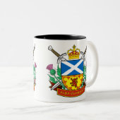 Scottish "Alba gu bràth" Black 11 oz Two-Tone Mok (Voorkant rechts)