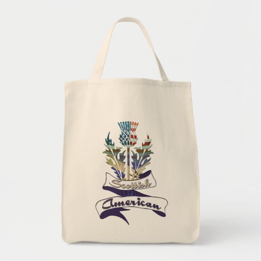 Scottish American Thistle Canvas tas (Voorkant)