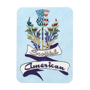 Scottish American Thistle Flexi Magnet Magneet