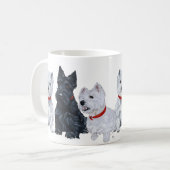 Scottish and West Highland White Terrier Mug (Devant gauche)
