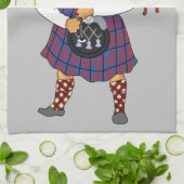 Scottish Bagpipe Cat Louis Wain Theedoek (Gevouwen)