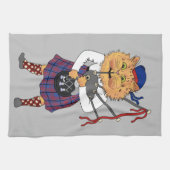 Scottish Bagpipe Cat Louis Wain Theedoek (Horizontaal)