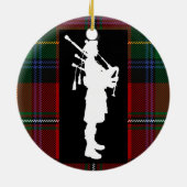 Scottish Bagpiper Keramisch Ornament (Achterkant)