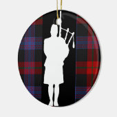 Scottish Bagpiper Keramisch Ornament (Links)