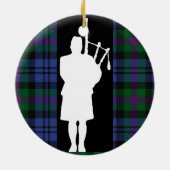 Scottish Bagpiper Keramisch Ornament (Achterkant)