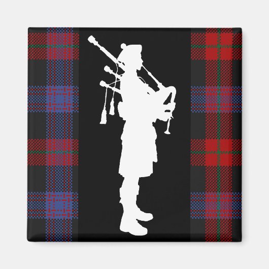 Scottish Bagpiper Magneet (Voorkant)
