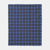 Scottish Blue Tartan Plaid Fleece Deken (Voorkant)