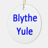 scottish blythe yule keramisch ornament (Links)