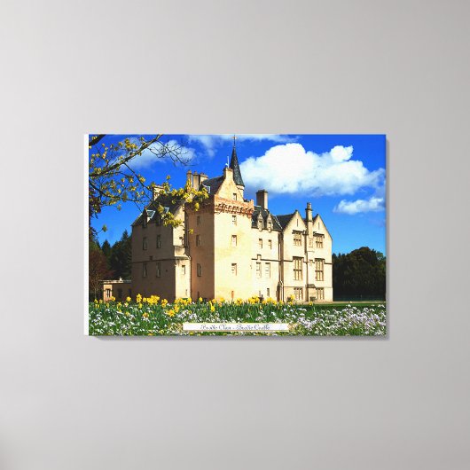 Scottish Brodie Clan's Morayshire Castle Canvas Afdruk (Voorkant)