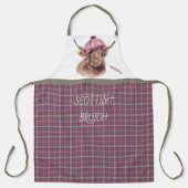 Scottish Bruich (Cook) Pink and Brown Plaid Schort (Voorkant)