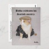 Scottish Bubba Briefkaart (Voorkant / Achterkant)