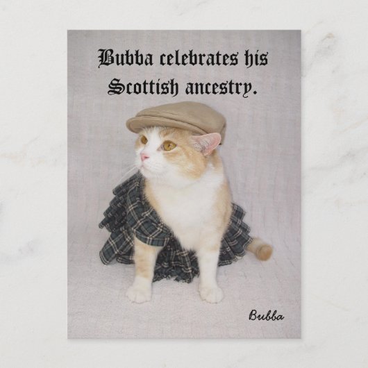 Scottish Bubba Briefkaart (Voorkant)
