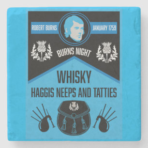 Scottish Burns Night Super Stenen Onderzetter