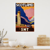  Scottish Bus Travel Poster (Keuken)