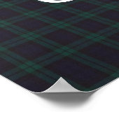 Scottish Campbell Crest Badge & Tartan Poster (Hoek)