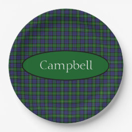Scottish Campbell Family Tartan Gepersonaliseerd Papieren Bordje