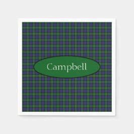 Scottish Campbell Family Tartan Gepersonaliseerd Servet