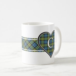 Scottish Campbell Family Tartan Heart Koffiemok