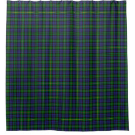 Scottish Campbell Family Tartan Pattern Douchegordijn