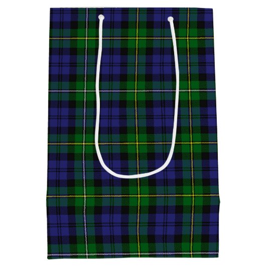 Scottish Campbell Family Tartan Pattern Medium Cadeauzakje (Achterkant)
