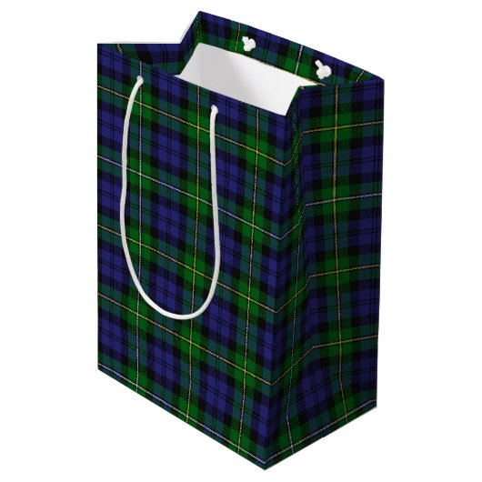 Scottish Campbell Family Tartan Pattern Medium Cadeauzakje (Achterkant Gekanteld)
