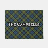 Scottish Campbell Tartan Welkom Mat (Voorkant)